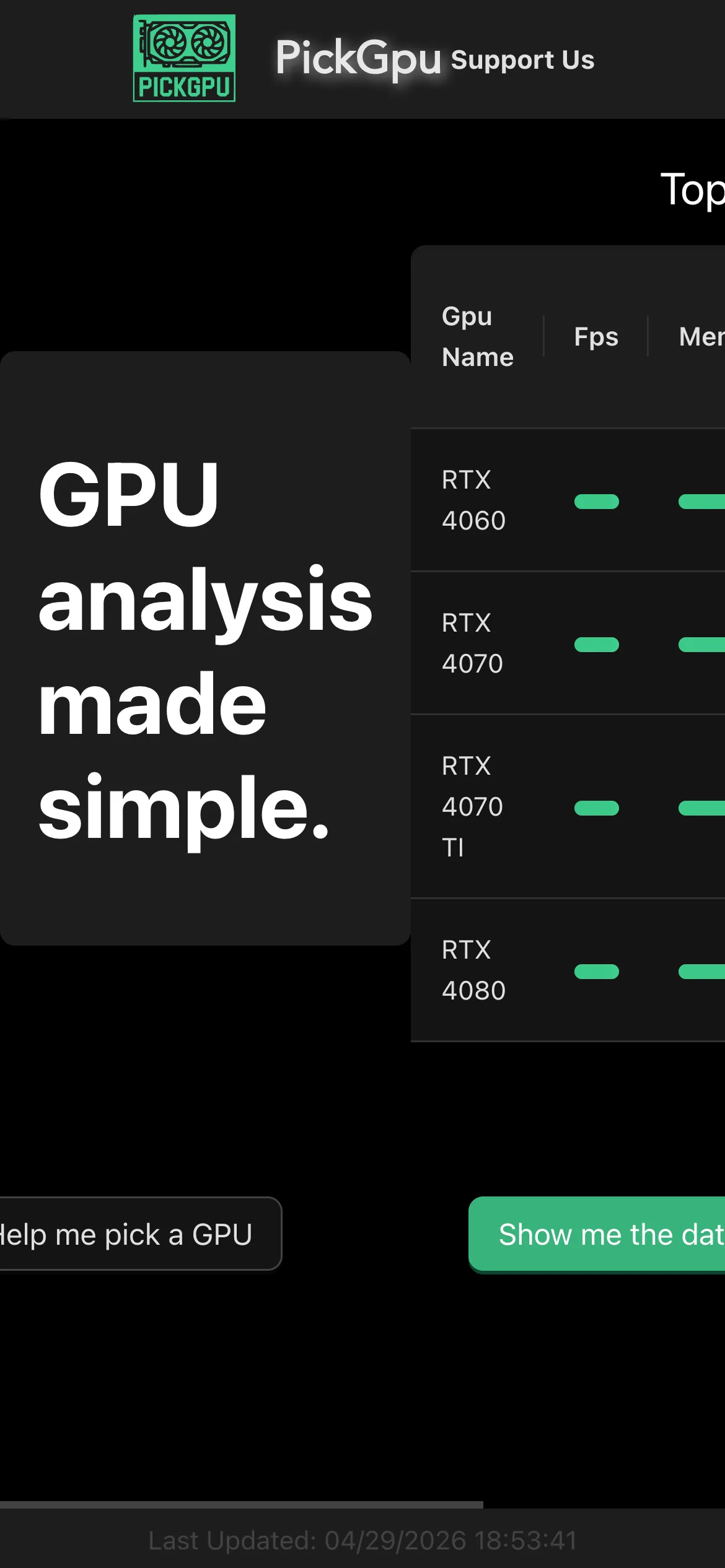 The MVP mobile experience