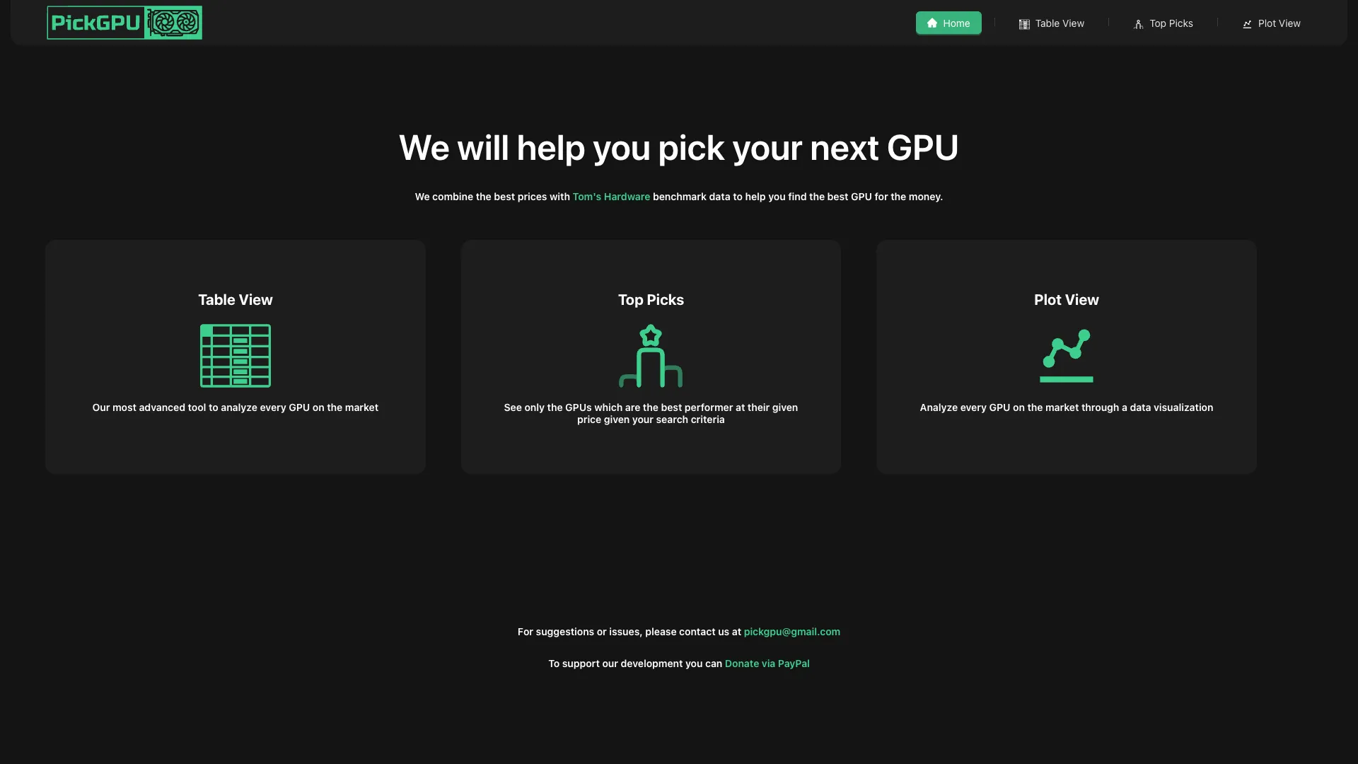 The refined pre-launch homepage