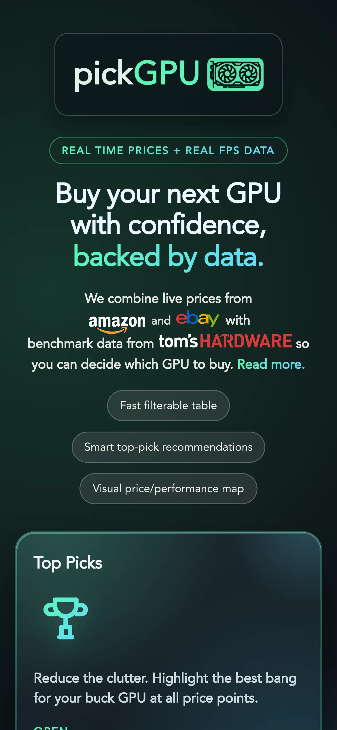 The revived mobile homepage